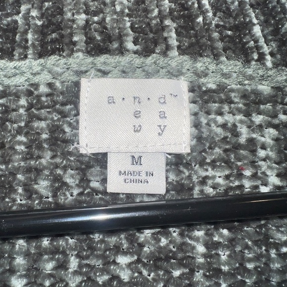 Soft & Cozy Green Chenille Cardigan - A New Day (Size Medium) - Perfect for Laye - Picture 2 of 3